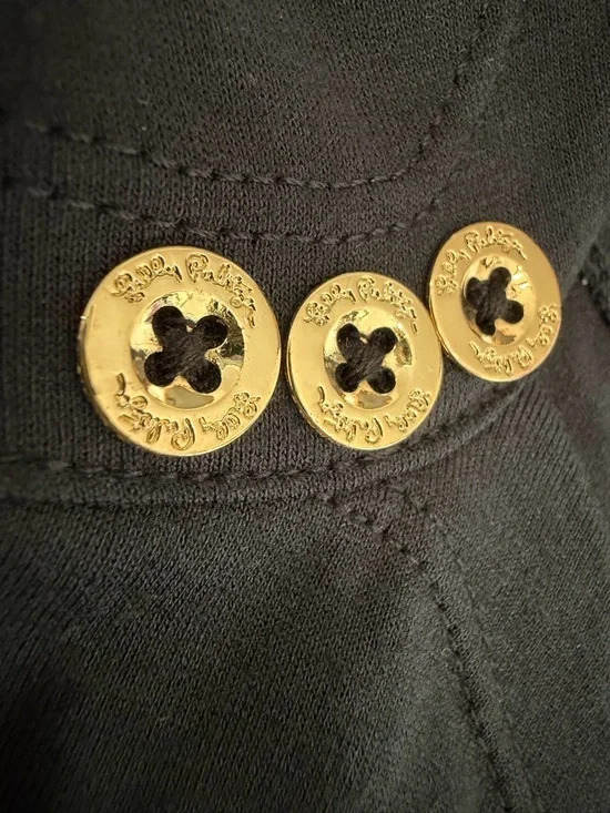 Lilly Pulitzer Black Sophie Dress with Gold Shoulder Buttons XS NWT - Picture 6 of 10